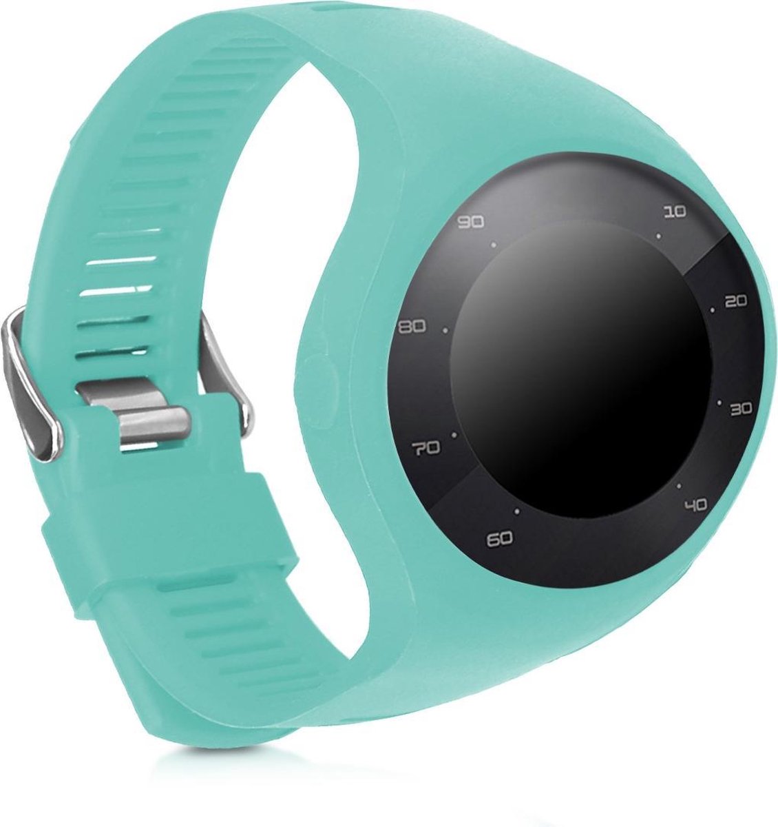 kwmobile horlogeband voor Polar M200 - siliconen armband voor fitnesstracker - petrol