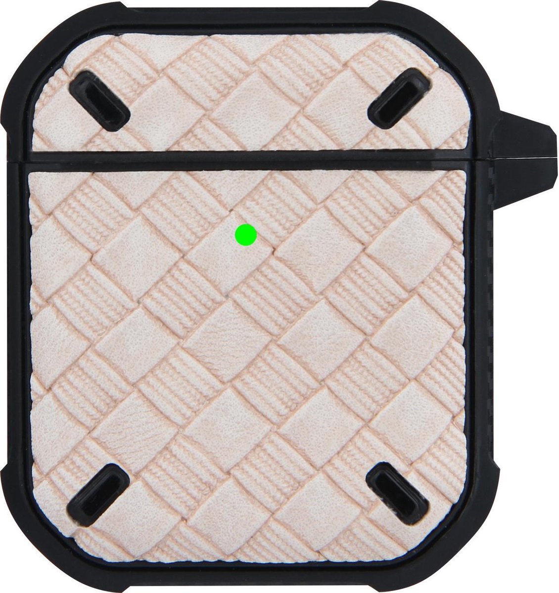 Apple Airpods Pro Silliconen Case - Softcase - Sleutelhanger - Beschermhoesje - Apple Airpods - Beige