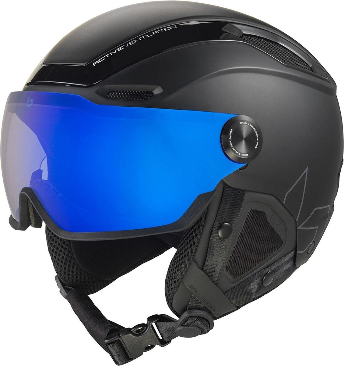 Bolle Bolle V-Line Visor Skihelm - Unisex - zwart