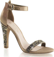 Fabulicious Hoge hakken -36 Shoes- CLEARLY-436 US 6 Bronskleurig
