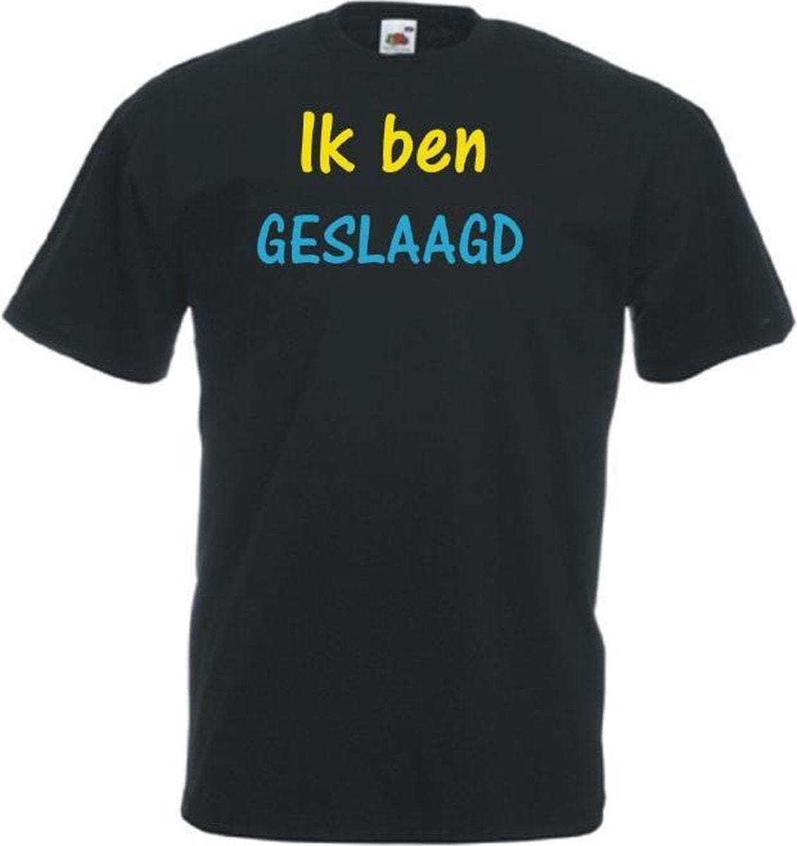Geslaagd Unisex T-shirt Ik ben geslaagd ZWART maat M