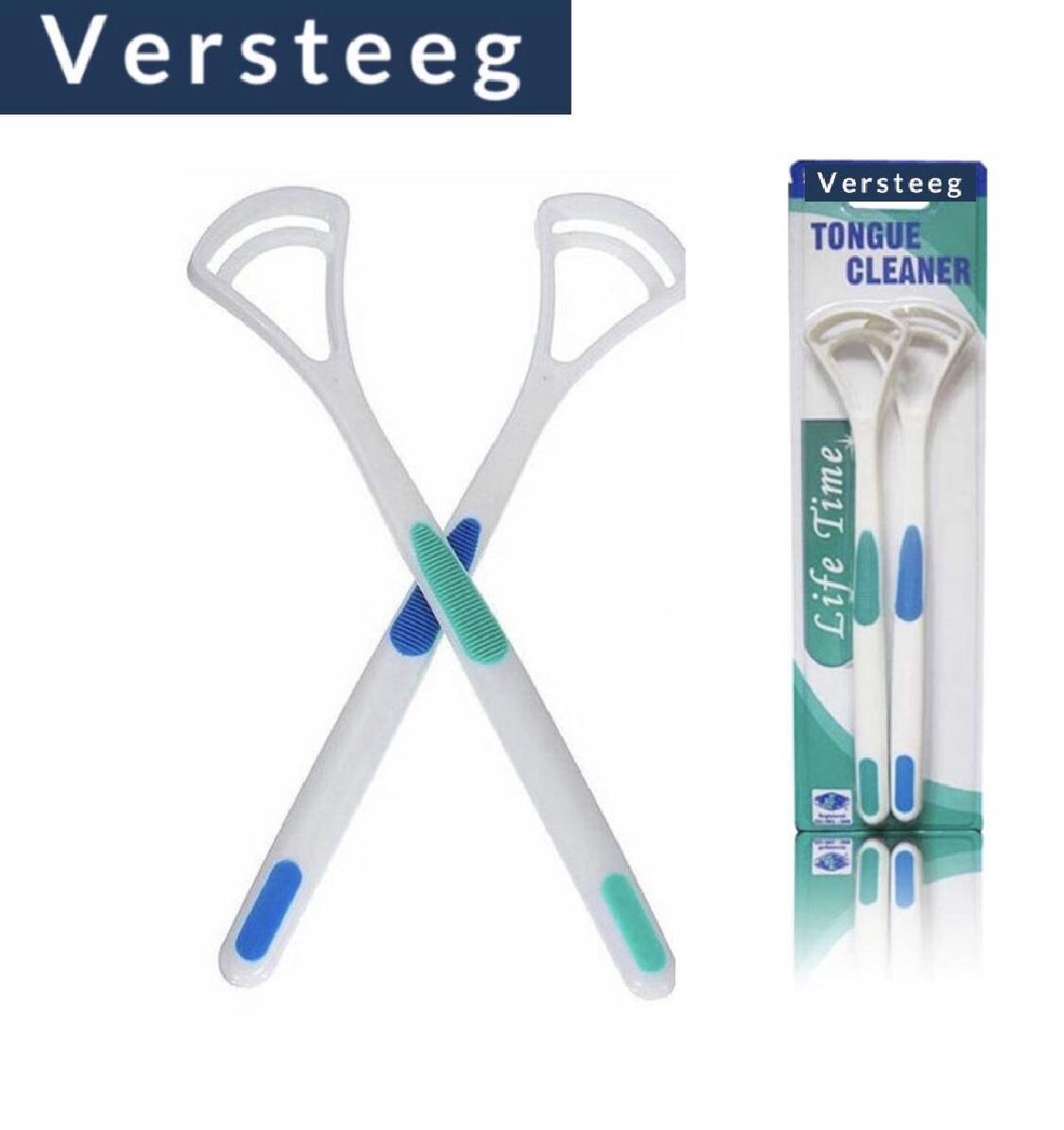 Tongschraper van Versteeg® - Tong reiniger - tong borstel - gehemelte reiniger