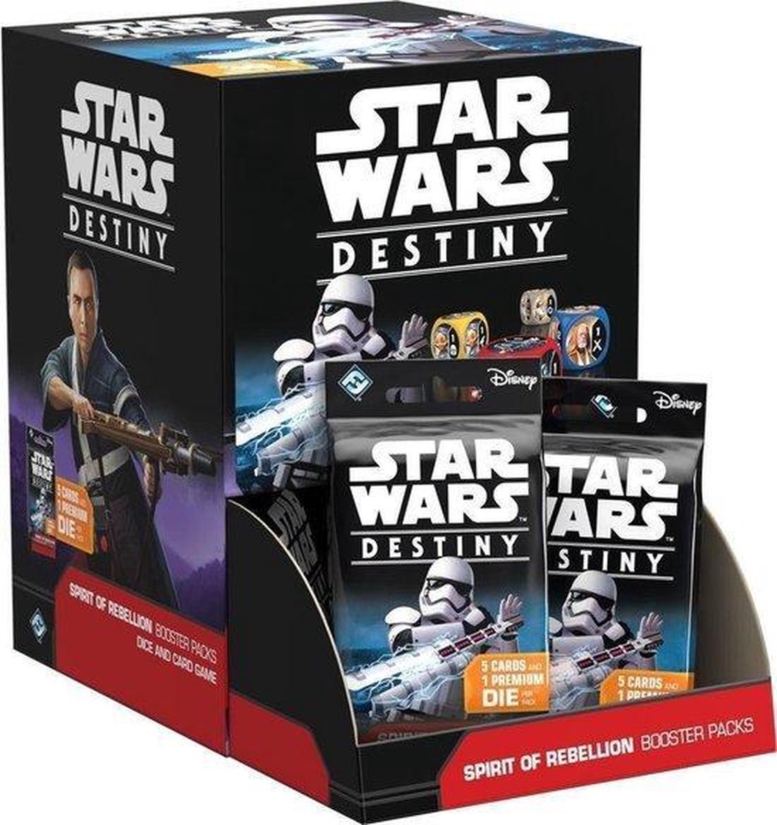 Star Wars Destiny: Spirit of Rebellion Booster Display	(36 Boosters)