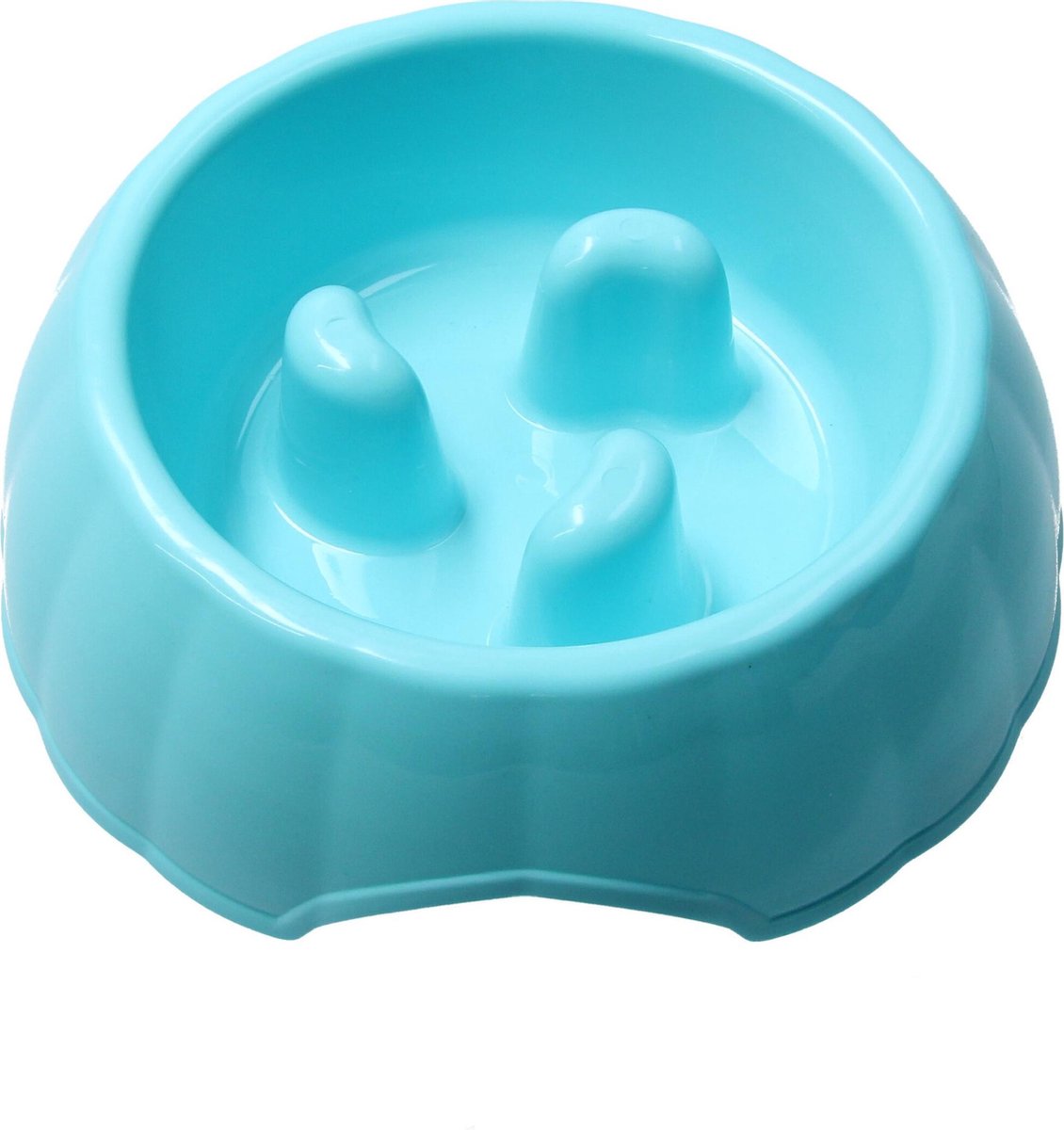 Banzaa Anti schrok voerbak hond en kat – Slow feeder Antischokbak ø21cm Blauw