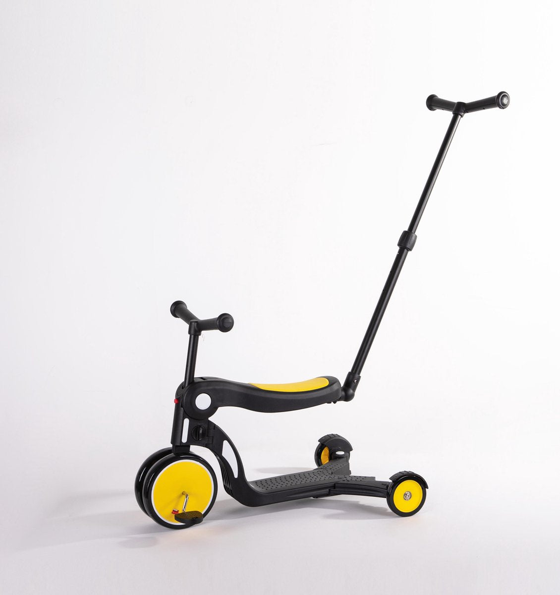 ROADKID GEEL kinderfiets 3 in 1 - loopfiets/driewieler/step