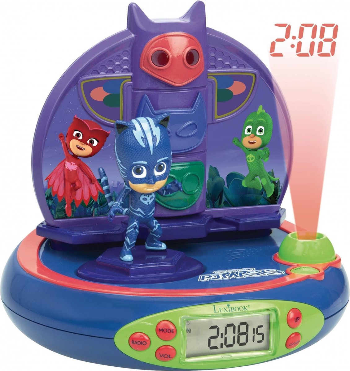 LEXIBOOK - PYJAMASQUES - Radio Wekker Projector Kind