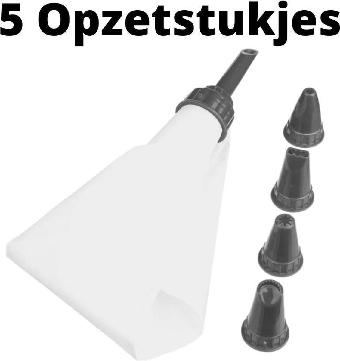Orange85 Spuitzak - met Spuitmondjes - 5 stuks - Garneerspuit - Decoratie - Patisserie