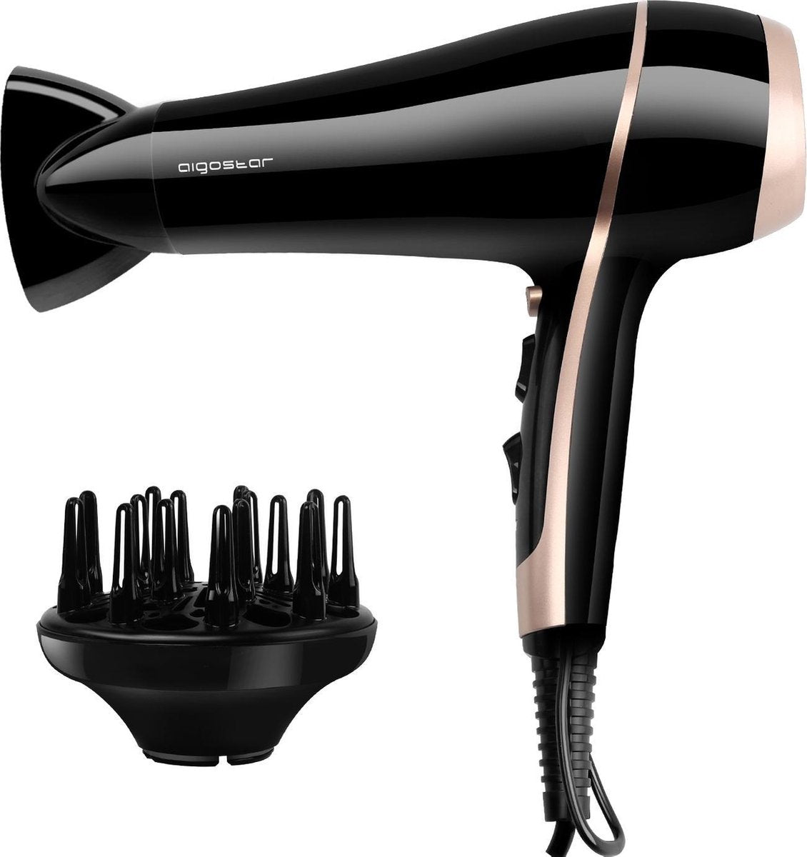Aigostar Lora 33LNK - Ionische Föhn 2400 Watt|Haardroger met diffuser