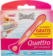 Wilkinson Sword Scheermesjes - Quattro For Women - 3 Mesjes+Houder