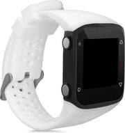 kwmobile horlogeband voor Polar M400 / M430 - siliconen armband voor fitnesstracker - mat wit
