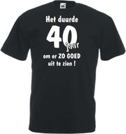 Mijncadeautje Unisex T-shirt zwart (maat XL) Het duurde 40 jaar om er zo goed uit te zien