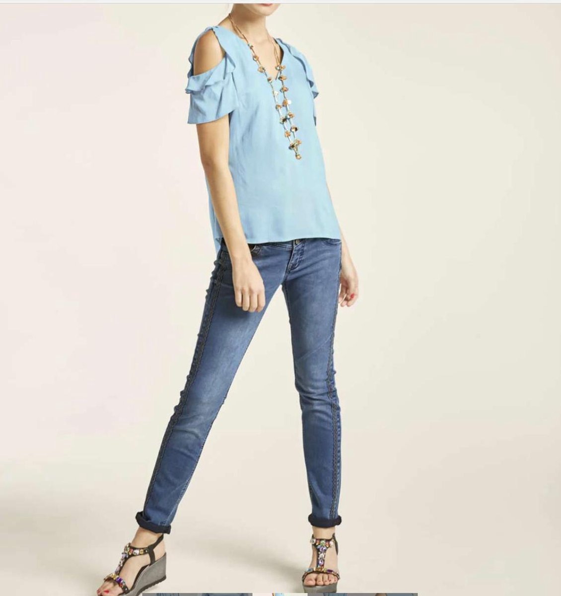 Blouse met Cut-Outs van Duitse modehuis Heine