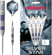 Unicorn - Silverstar Gary Anderson P2 80% - 22 gram - dartpijlen