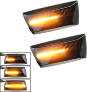 Xarang Autolampen - LED Dynamic Zijknipperlichten - voor Opel Astra H Zafira B Corsa D Insignia Meriva B Adam – Smoke / Zwart