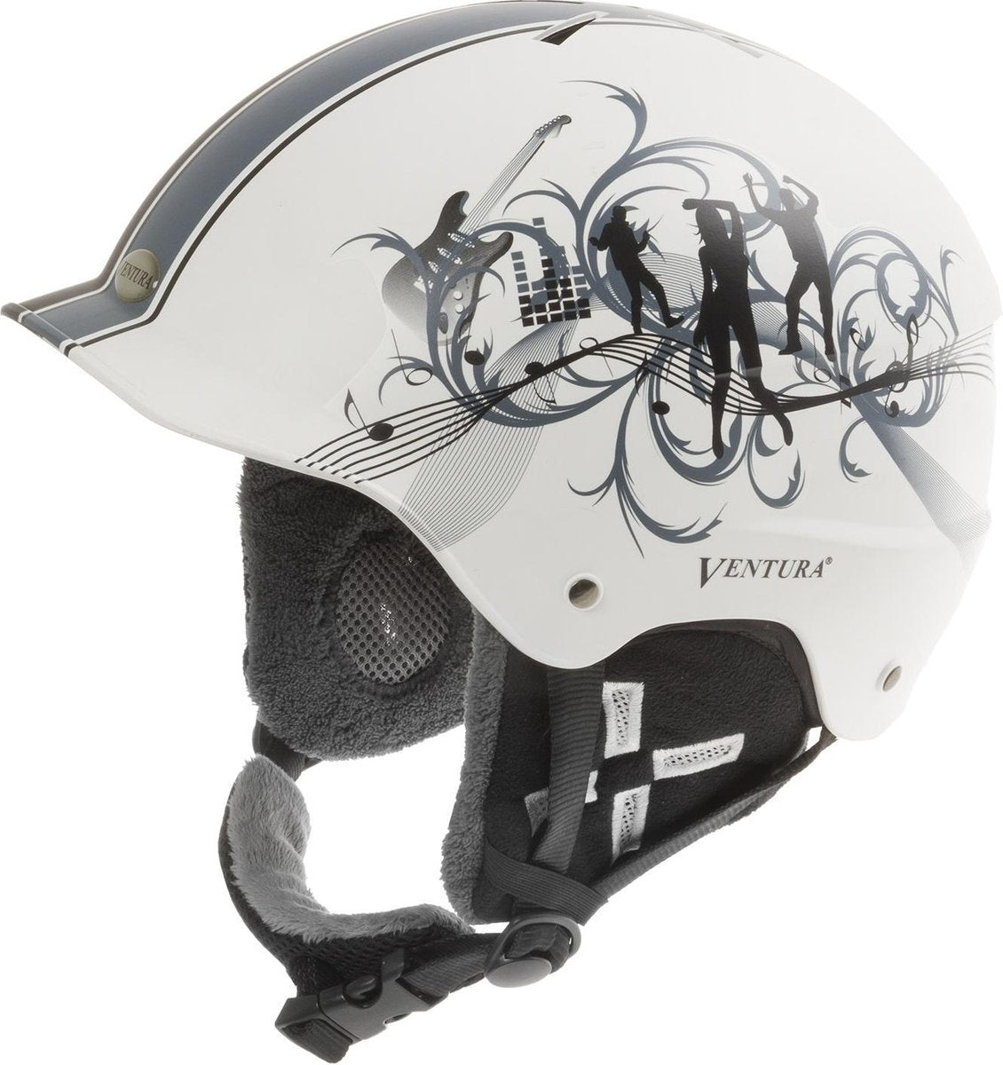 Ventura Skihelm Dancing Unisex Wit Maat 58-62 Cm