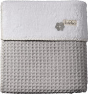 Koeka Wiegdeken Oslo - Silver Grey/White - 100x75 cm