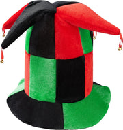 dressforfun - grote narrenhoed met klokjes   - verkleedkleding kostuum halloween verkleden feestkleding carnavalskleding carnaval feestkledij partykleding - 302062