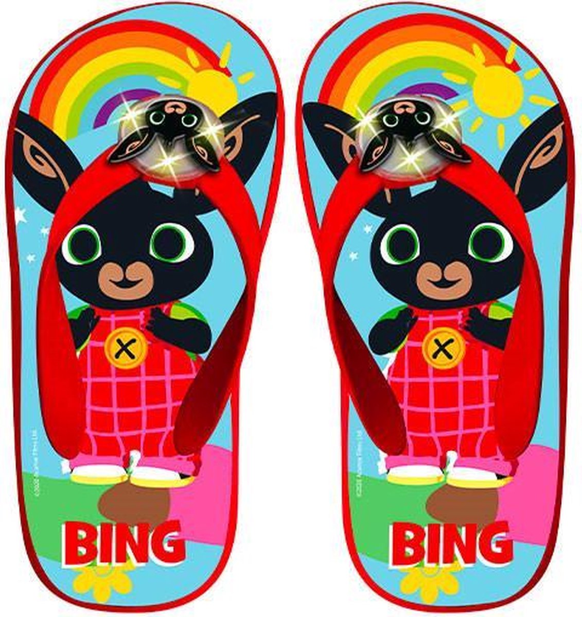 Bing Teenslippers Bunny Rood Maat 27-28