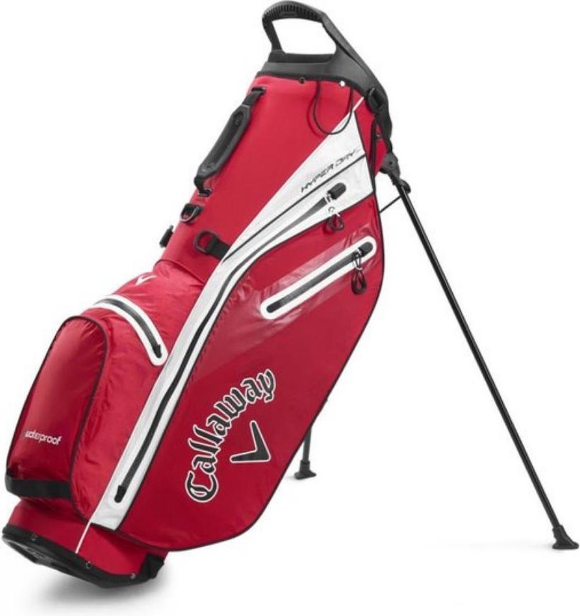 CALLAWAY WATERPROOF HYPERDRY C STANDBAG - ROOD WIT Rood/ Wit