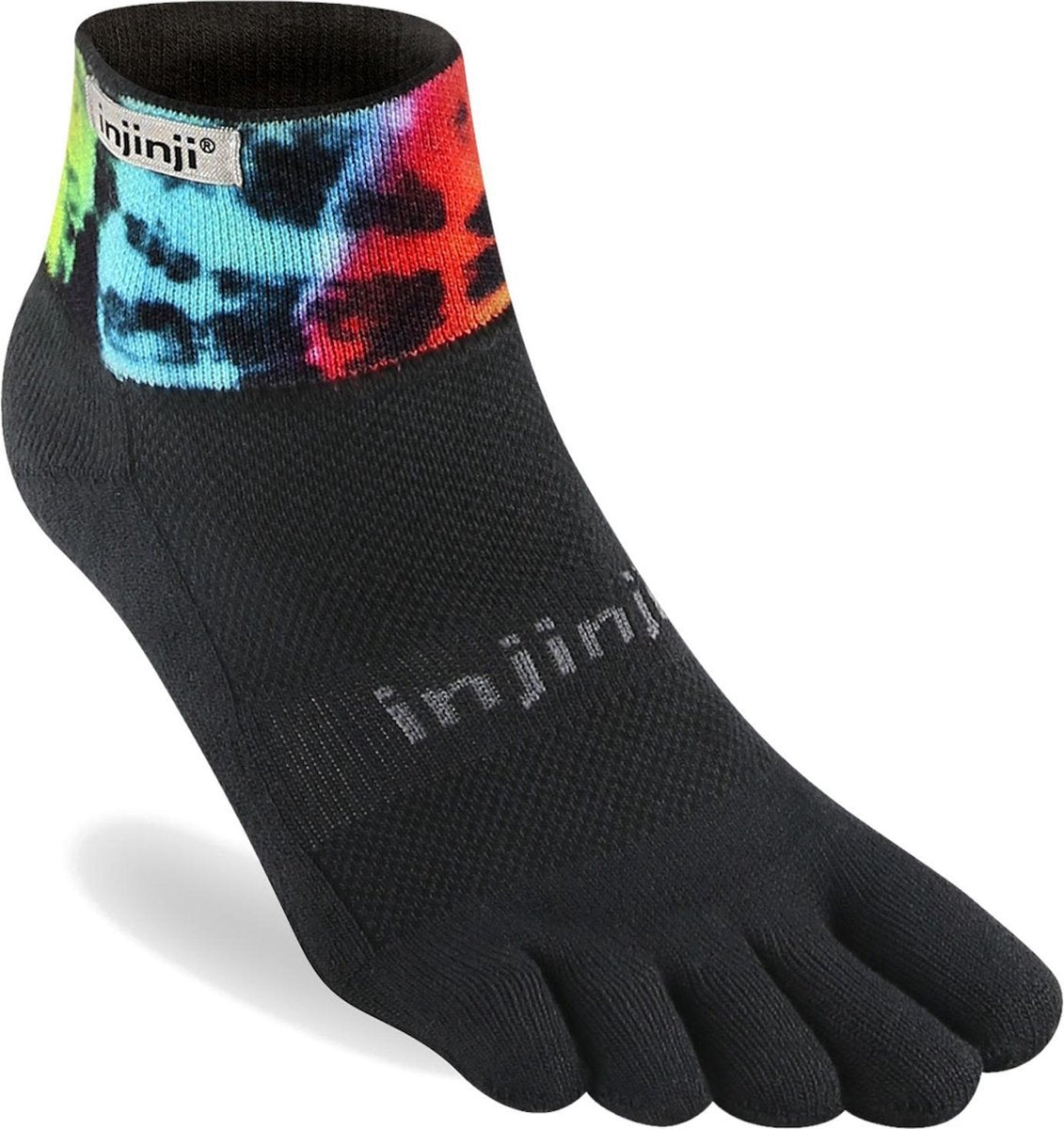 Injinji Trail Midweight Mini-Crew - Rood/Zwart - 40-44
