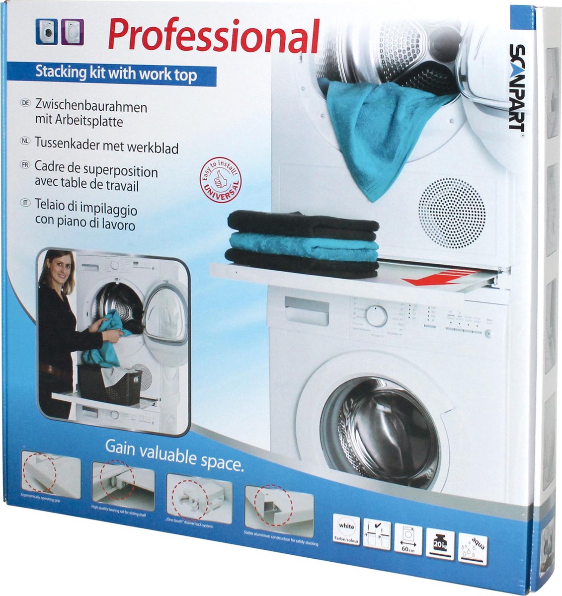 Scanpart tussenkader + werkblad professional - Universeel