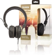 Sweex SWHP100B Hoofdtelefoon On-ear 1.20 M Zwart