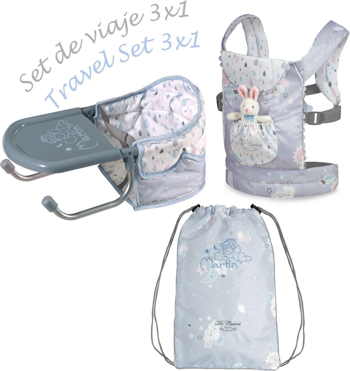 Babypoppen reis set Martin