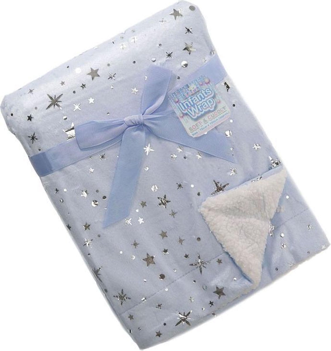 Soft Touch Babydeken Sterren 75 X 100 Cm Blauw