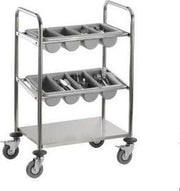 Saro RVS Bestekwagen| 63(b) x 40(d) x 98(h) cm