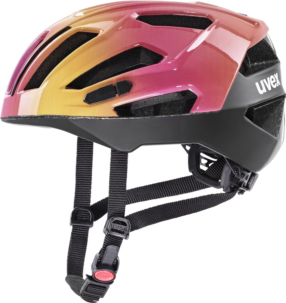 Uvex Gravel X Fietshelm - Rood/Geel - Maat L/XL (55-60 Cm)