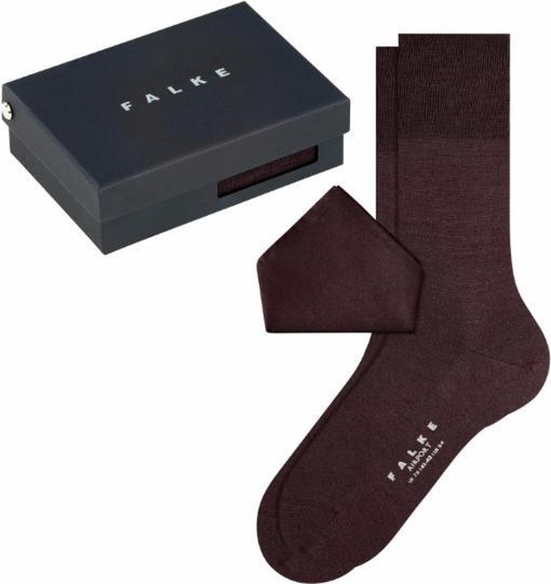 FALKE Airport Pocket Square Box Heren Geschenkbox - Red - Maat 43-44