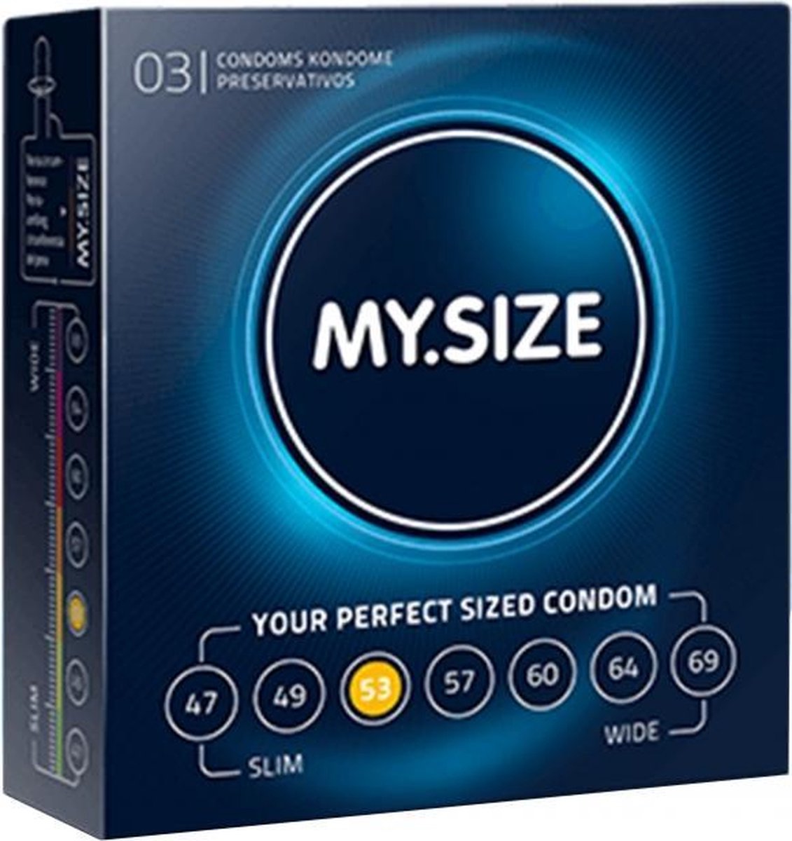 MY.SIZE 53 mm 3 pack - Condoms