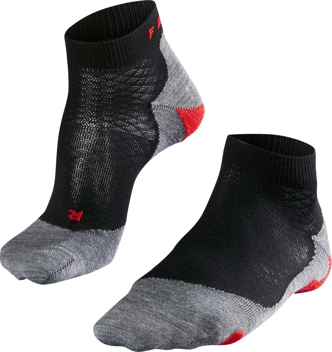 FALKE RU5 Short Dames Hardloopsokken - Zwart - Maat 35/36