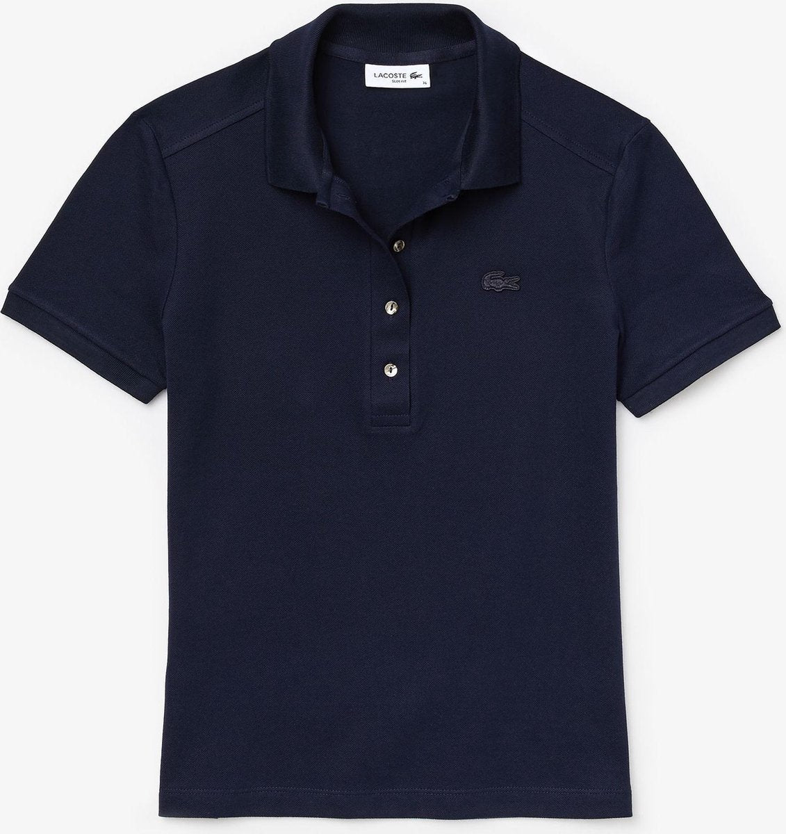 Lacoste Dames Poloshirt - Navy Blue - Maat 36
