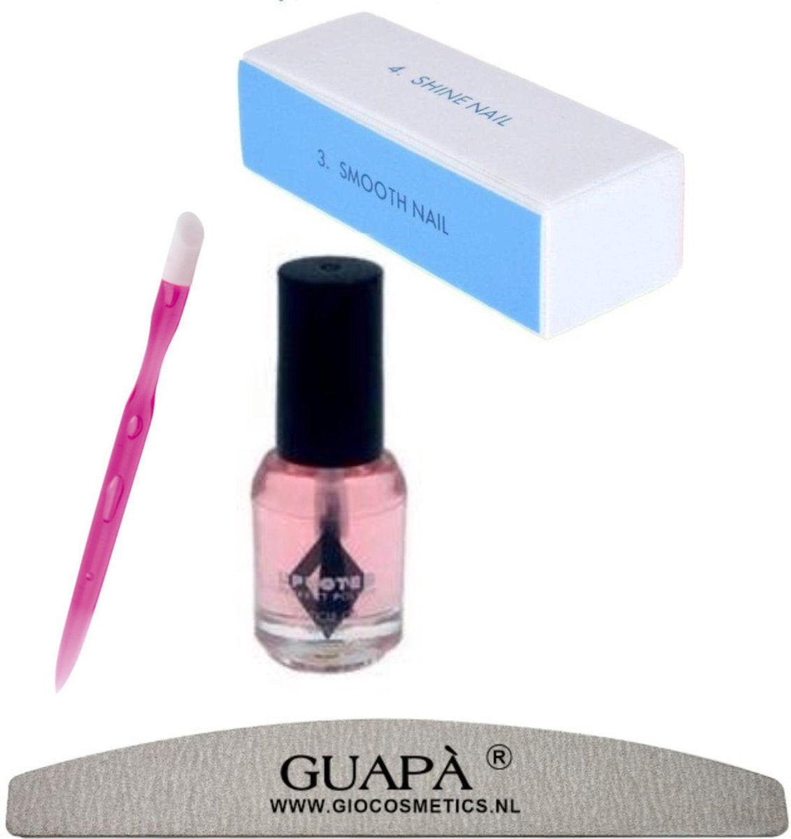 GUAPÀ - Nagelstudio At Home Manicure Kit voor het verzorgen en voorbereiden van Nepnagels en Natuurlijke Nagels