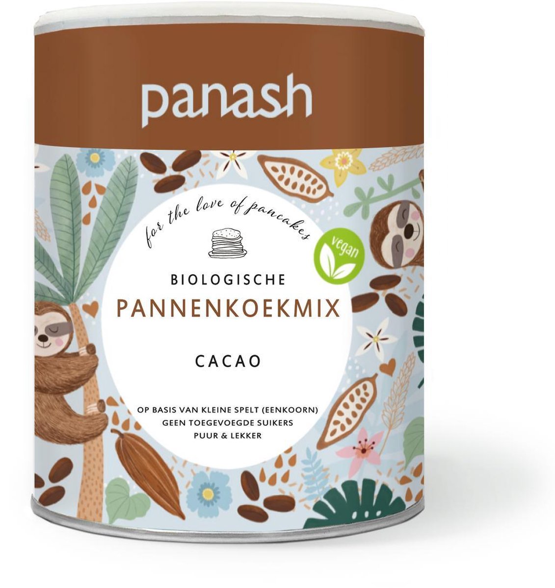 Panash Cacao pannenkoekenmix - biologisch & vegan - geen e-nummers - voor 16 pannenkoeken - 400 gram pannenkoekmix