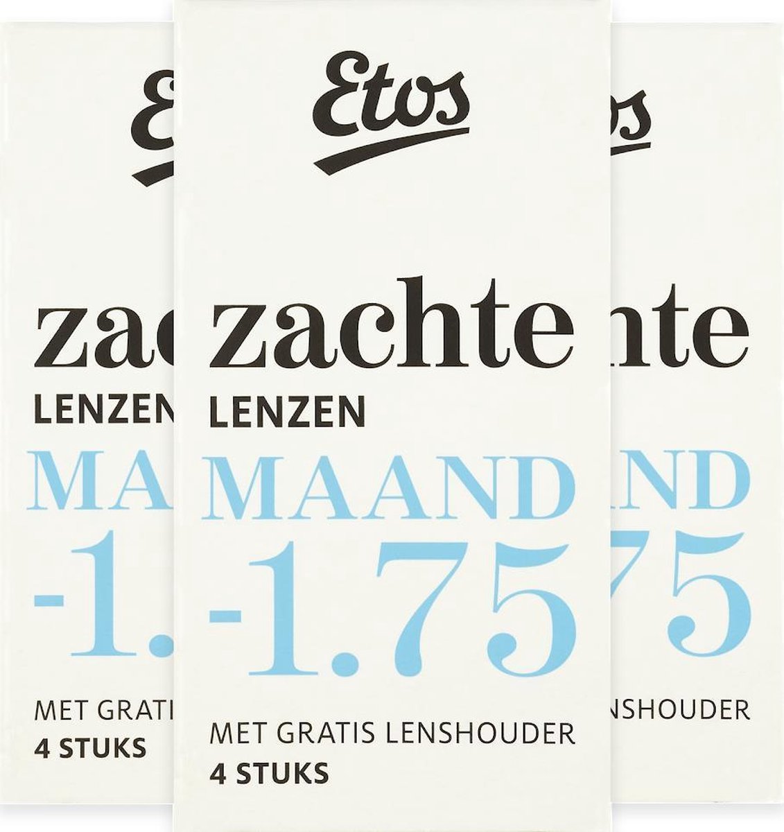 Etos Zachte Maandlenzen -1.75 - 3x4 stuks