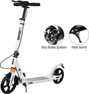 SUOTU R9 Autopeds - Step Volwassenen Opvouwbaar - Vering - Wit - 100kg