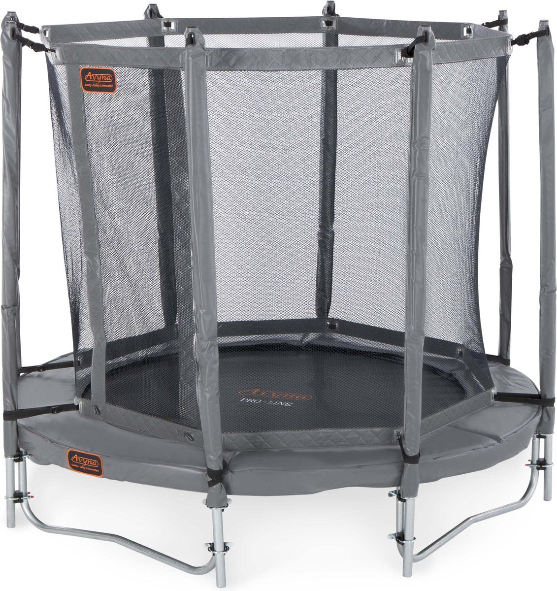 Avyna trampoline PRO-LINE 06 + net boven + afdekhoes - Grijs