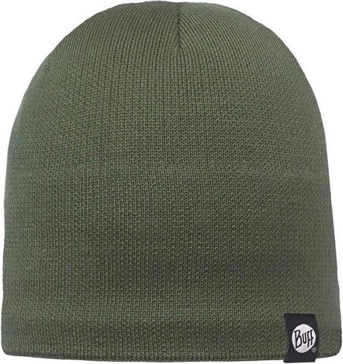 Buff muts gebreid en fleece militair groen