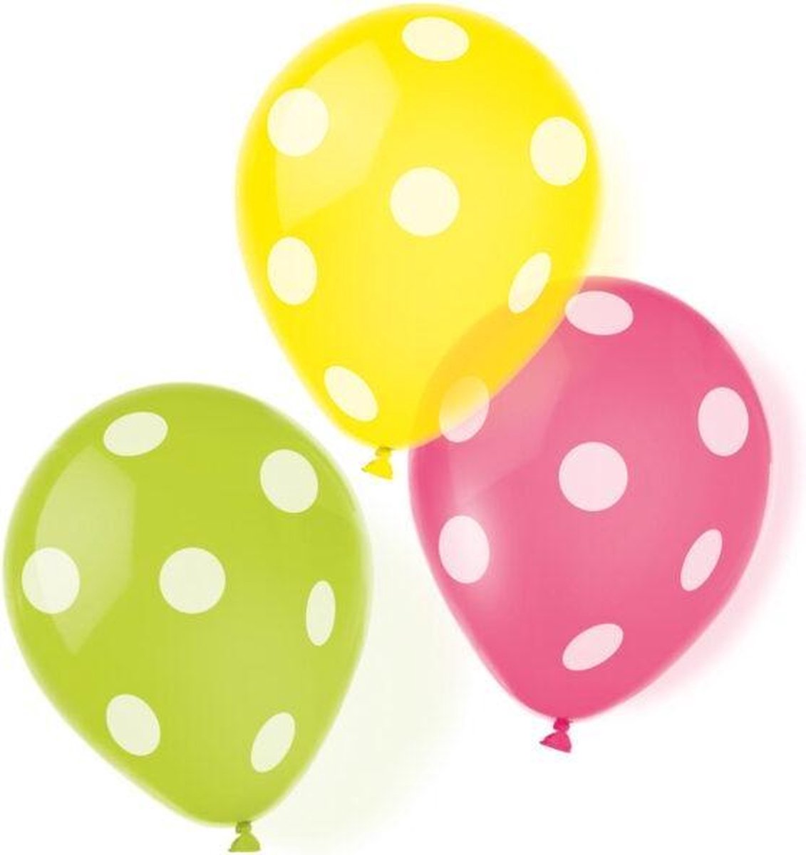 6 Latex Balloons Dots 22.8 cm/9