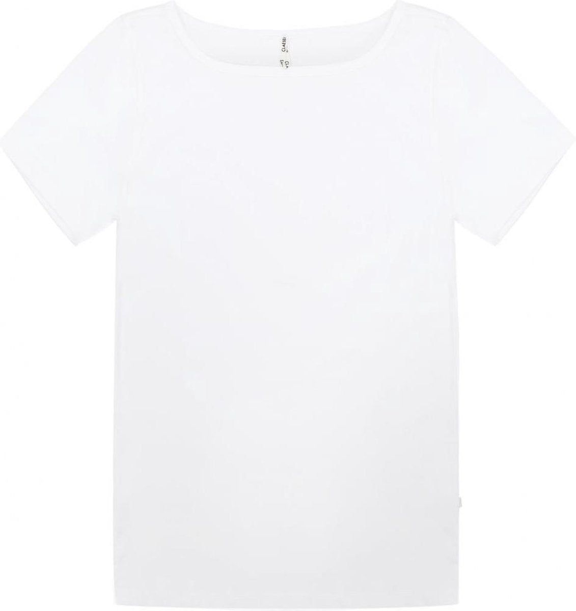 Claesen's t-shirt boothals dames wit maat S