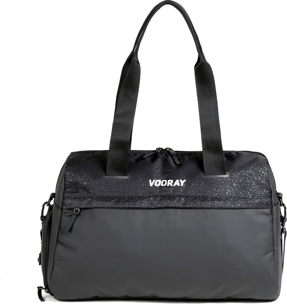 Vooray Trainer Duffel - 25 L Sporttas met schoenenvak & waterdicht compartiment (Black Foil)