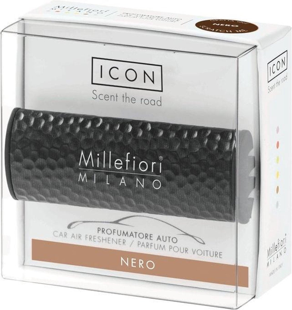 Millefiori Milano Auto parfum Nero (Metal Shades)