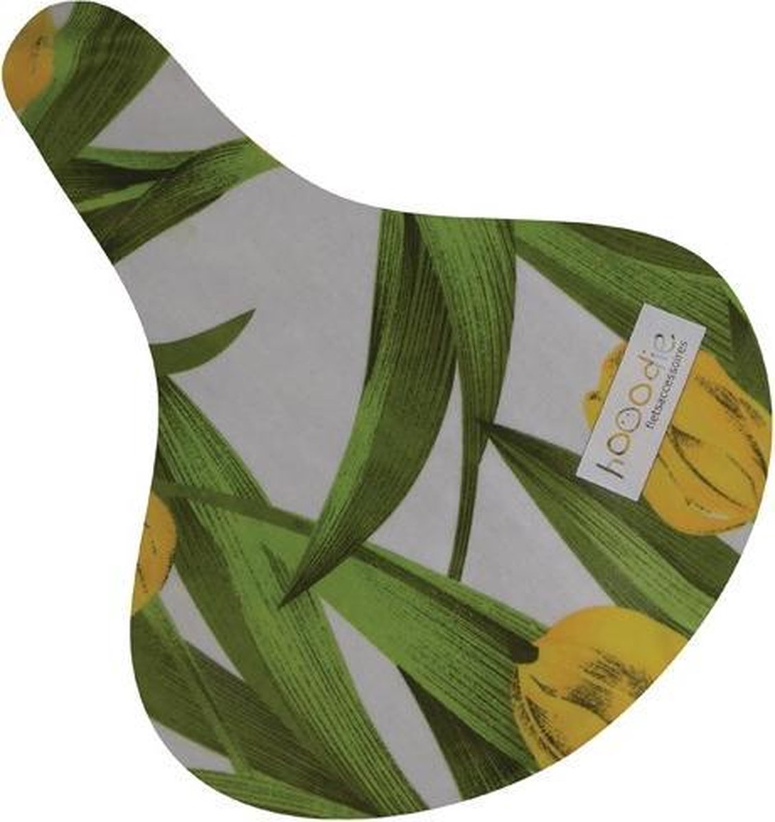 Hooodie Zadeldekje Zadelhoes Fiets Gele Tulpen Bloemen Groen Geel