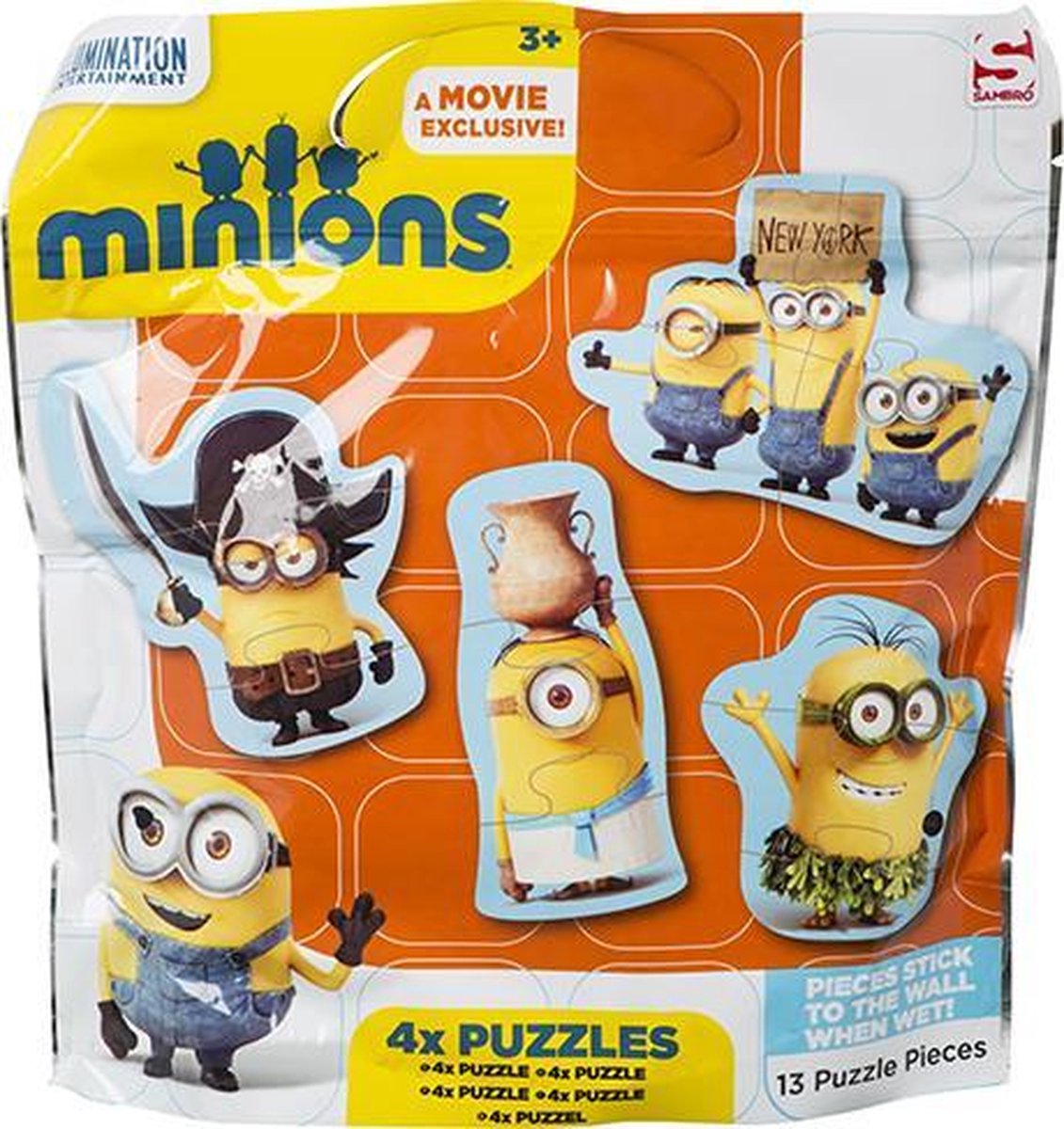 Minions Vloerpuzzel 4X