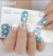 Nail art nagel stickers nagel stickers Daisy met goud en wit 0163