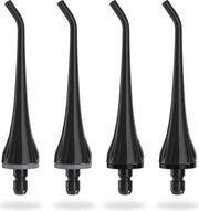 Bintoi® F500 - Waterflosser Opzetstukjes - Jet Tips - Vervangingsset voor Flosapparaat - 4 Stuks - Zwart