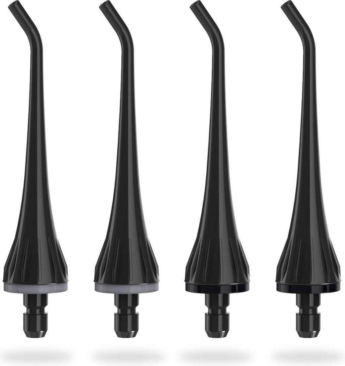 Bintoi® F500 - Waterflosser Opzetstukjes - Jet Tips - Vervangingsset voor Flosapparaat - 4 Stuks - Zwart