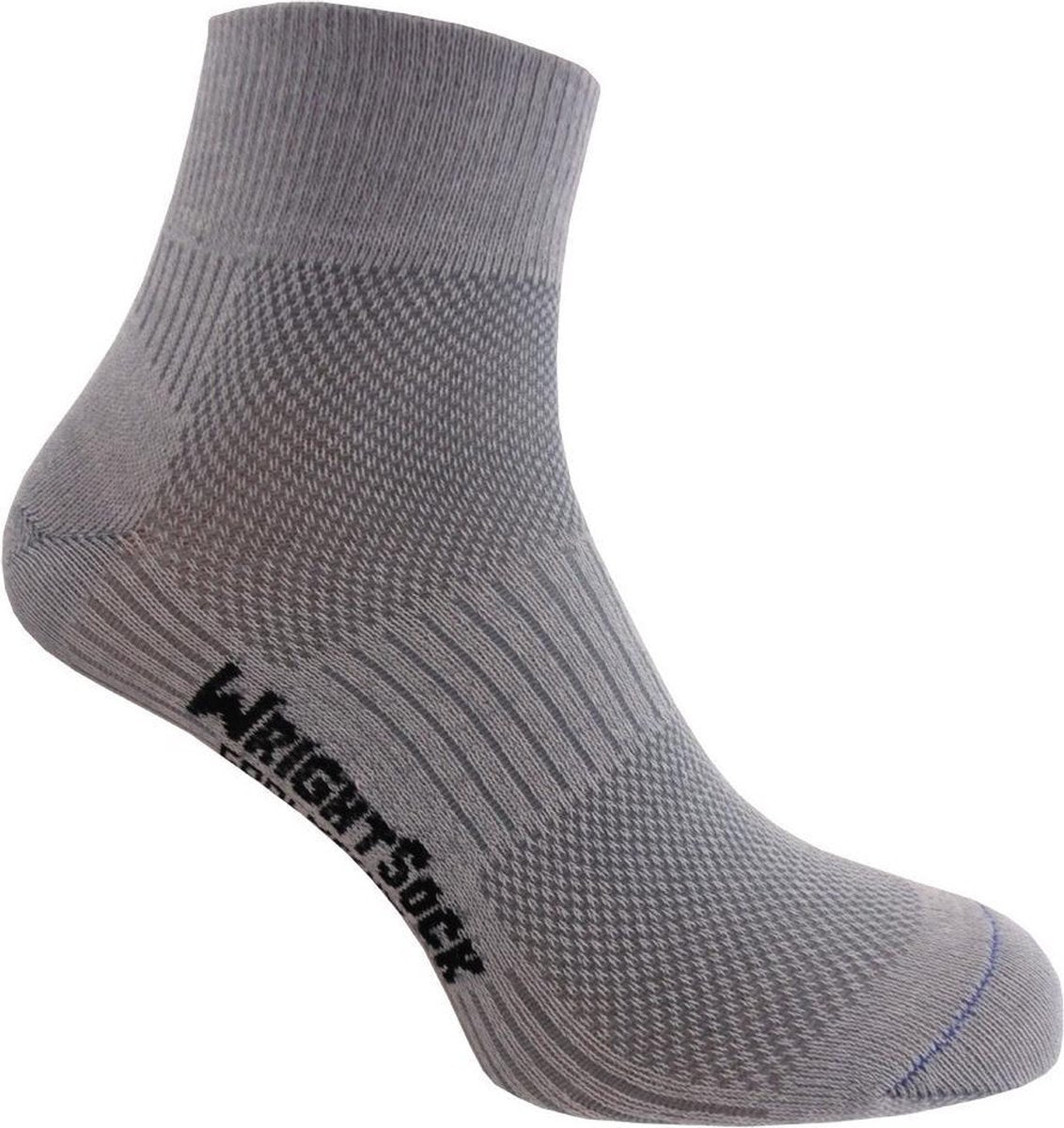 Wrightsock Coolmesh Quarter - Licht Grijs - M (37